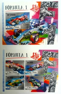 Sada aršíků St. Tomé - formule 1