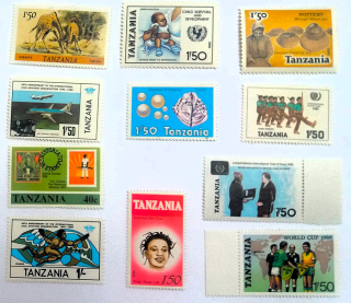 Sestava známek Tanzania - čisté