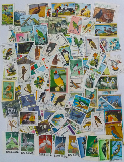 Balíček známek ptáci - 230 ks